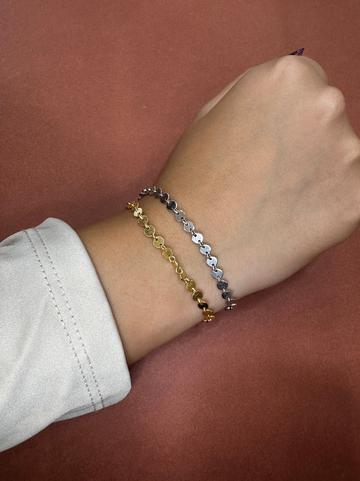 Bracciale Monete forate