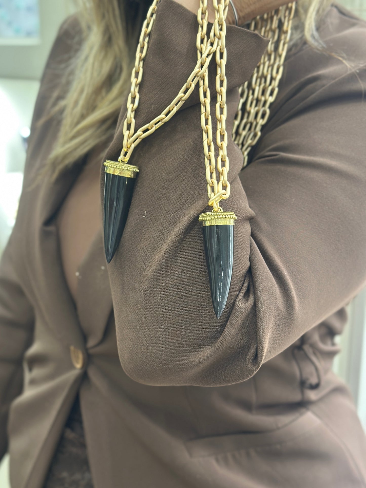 Collana Corno nero