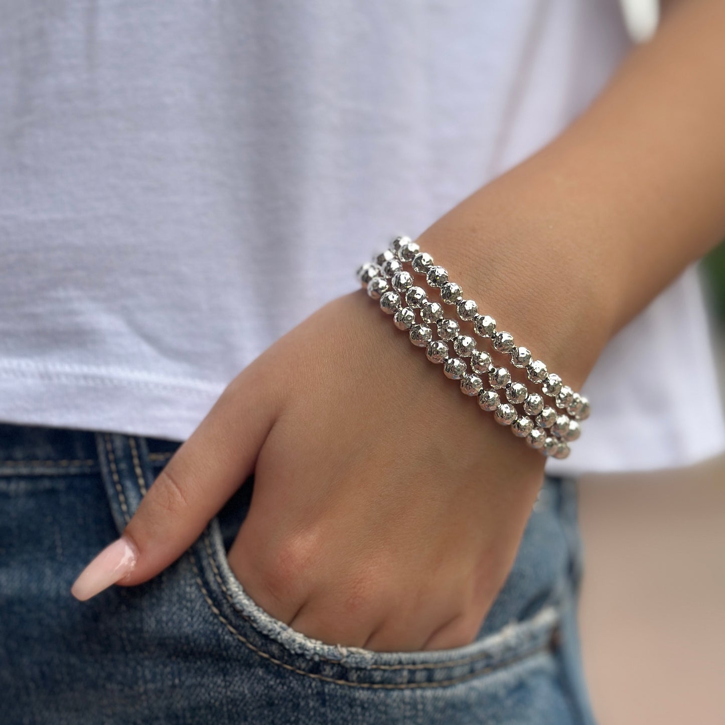 Bracciale Sfere Martellate