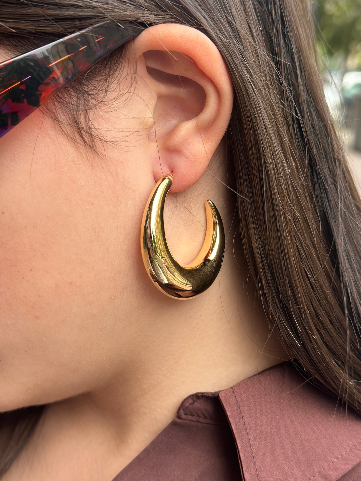 Orecchino Virgola Maxi