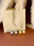 Orecchini cerchio Satinato