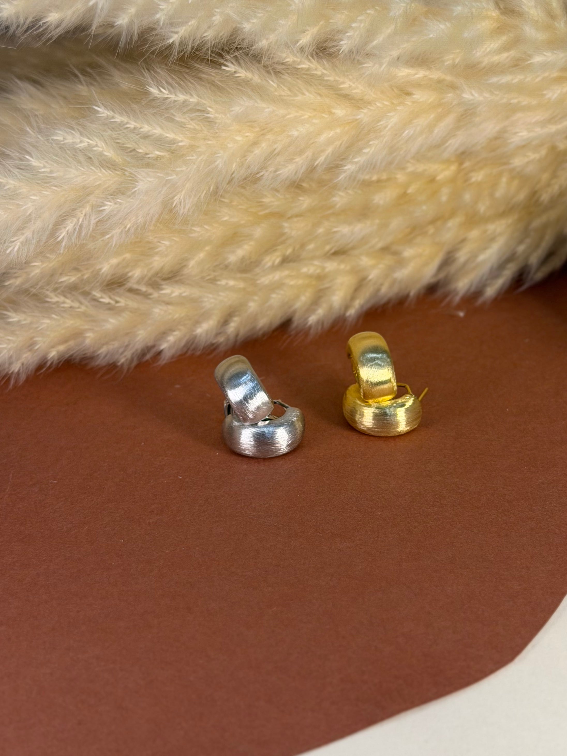 Orecchini cerchio Satinato