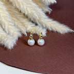 Orecchini Cerchio Perla