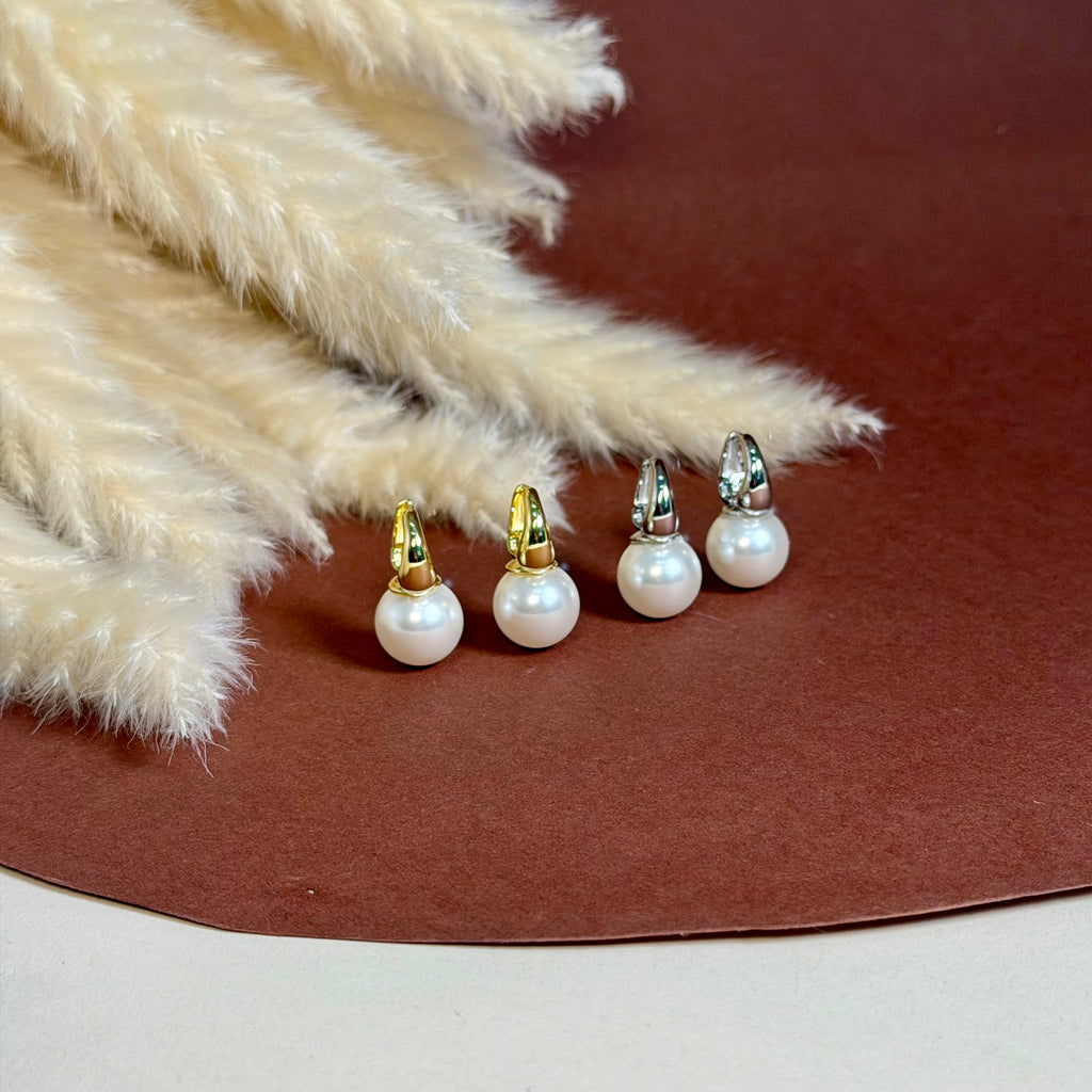 Orecchini Cerchio Perla