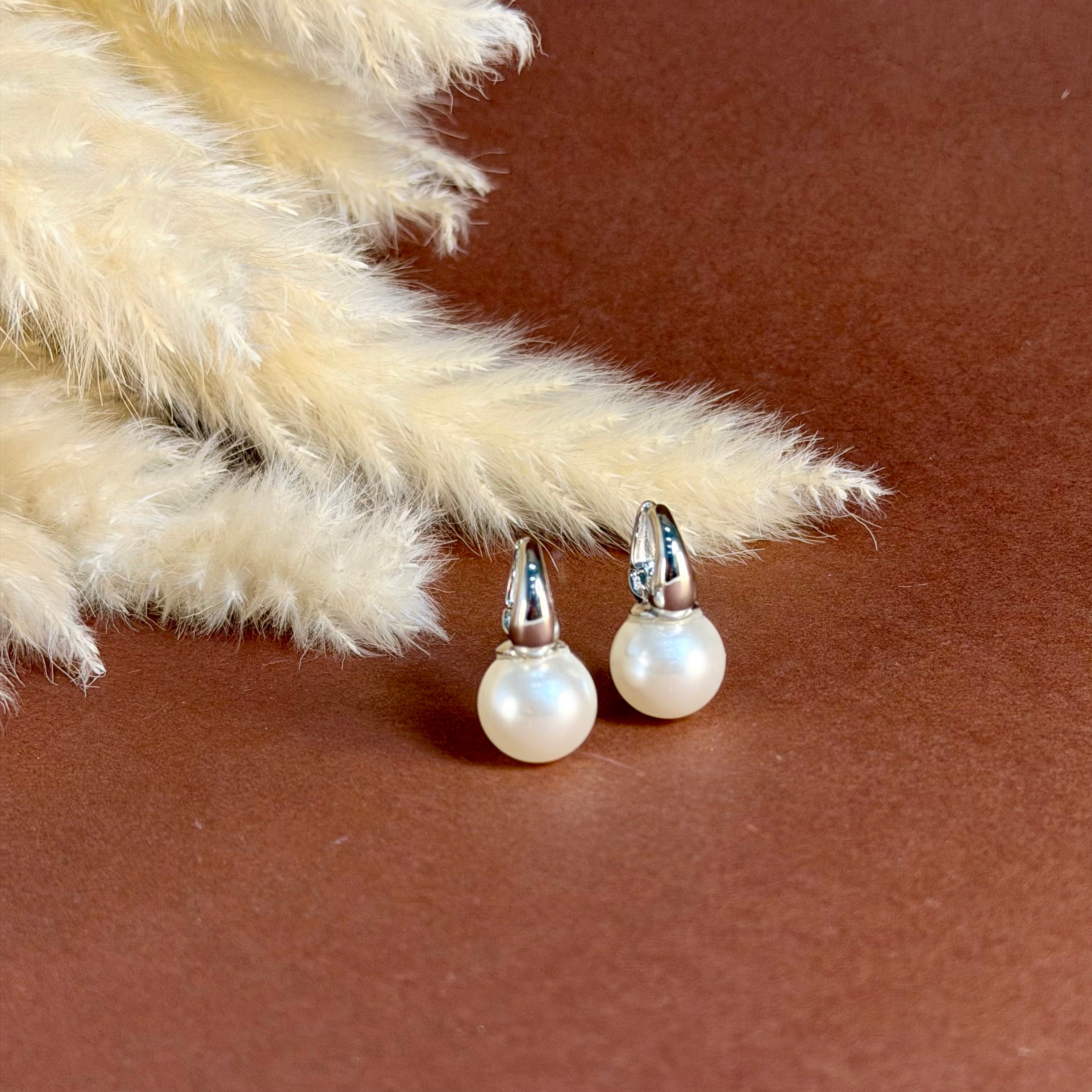 Orecchini Cerchio Perla