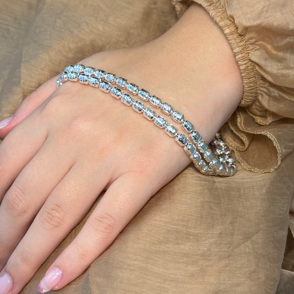 Bracciale Tubo Martellato Maxi