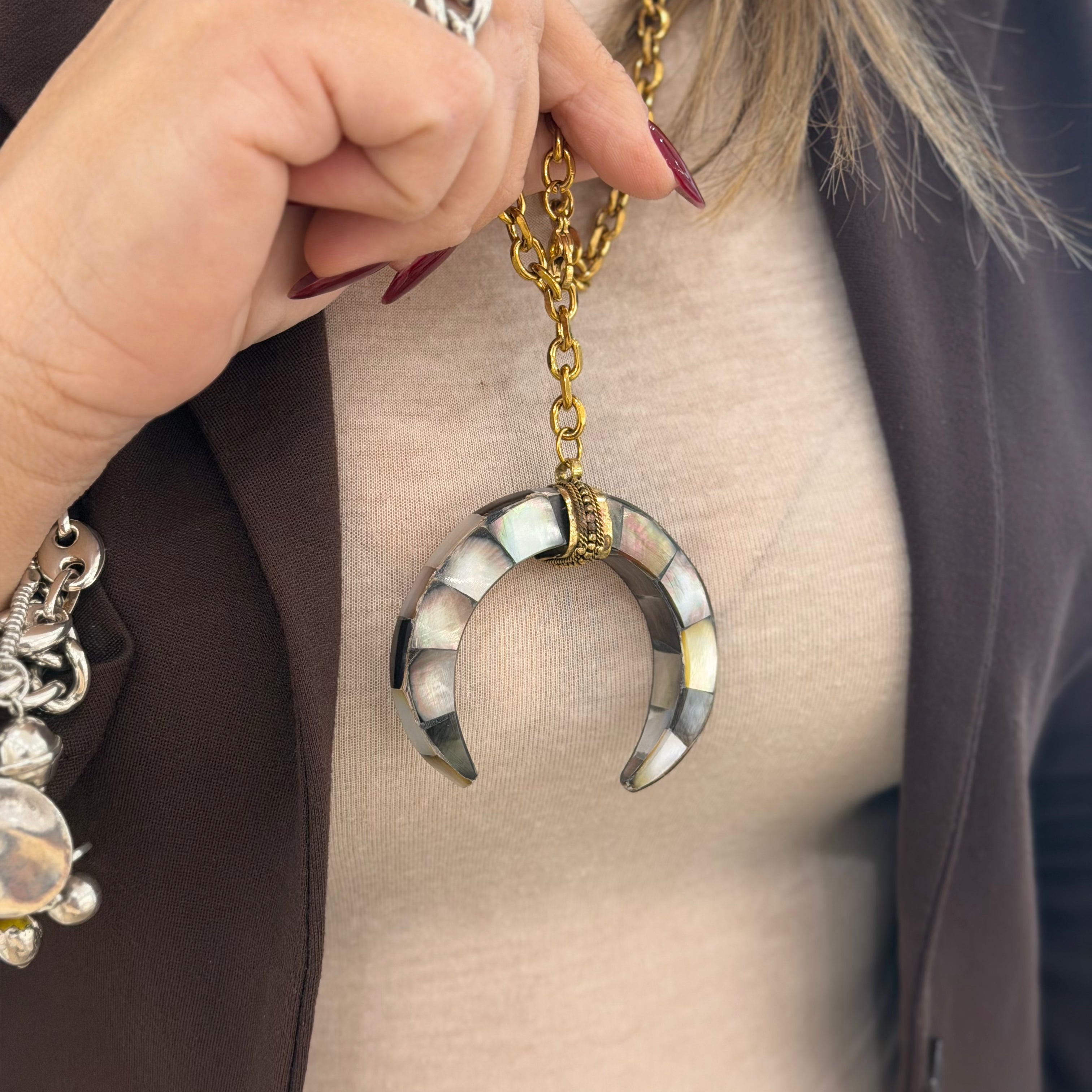 Collana doppio Corno