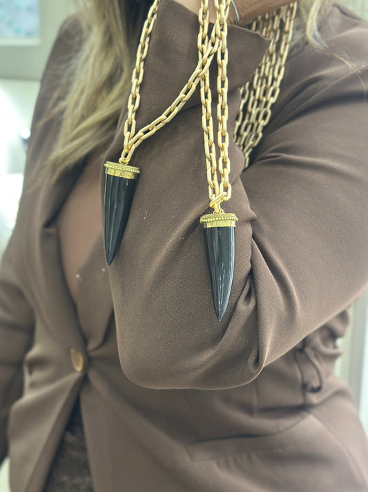 Collana Corno nero