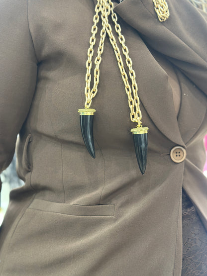 Collana Corno nero
