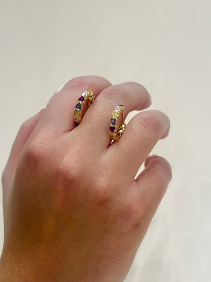 Cerchi Cuoricino Multicolor