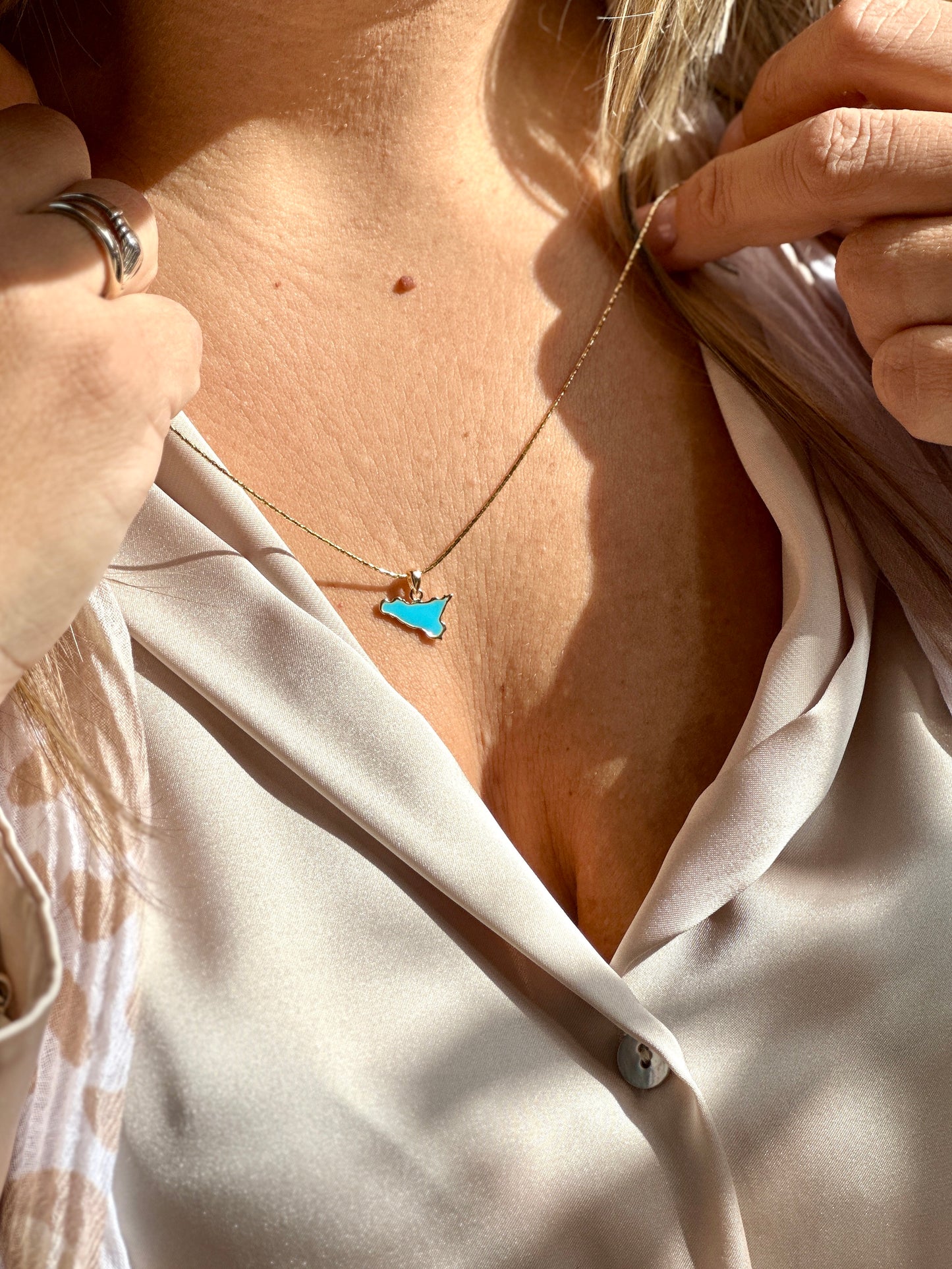 Collana Sicilia Smaltata