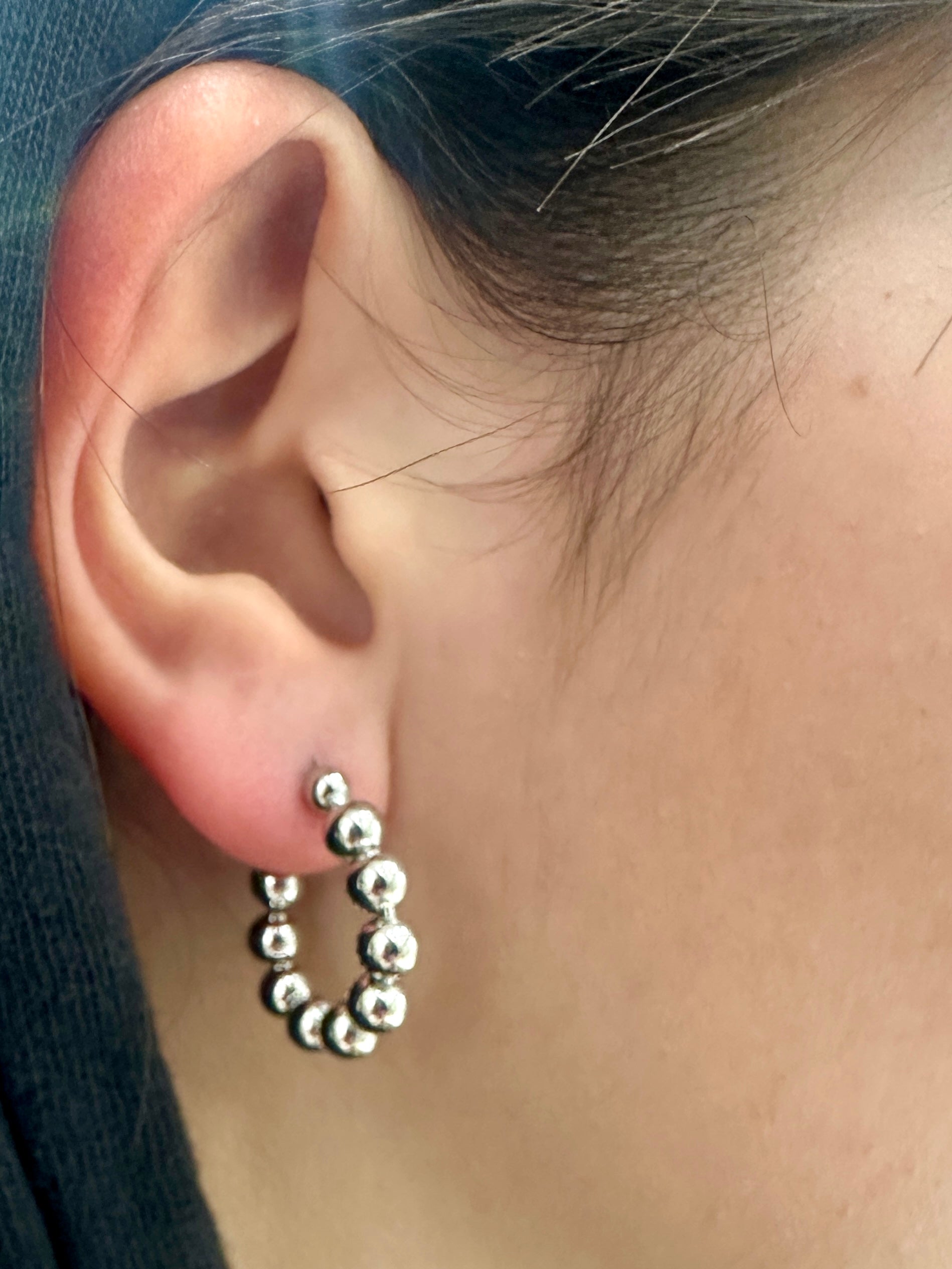 Orecchini Cerchio Palline