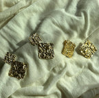 Orecchini Piatti Martellati