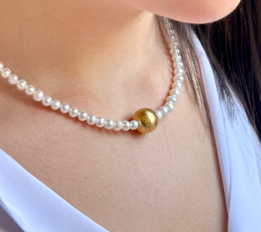 Collana Perla e Sfera