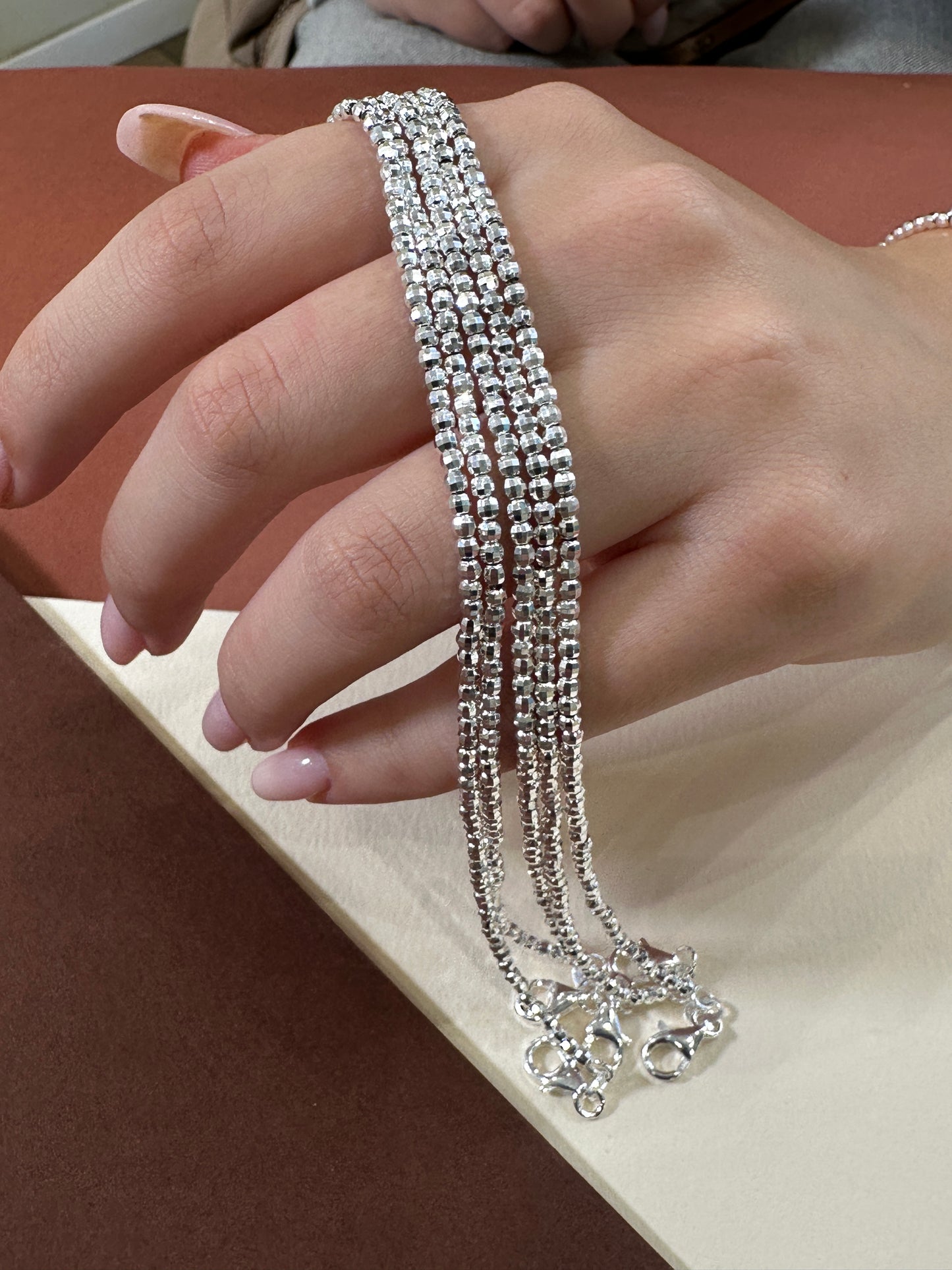Bracciale Palline Sfaccettate