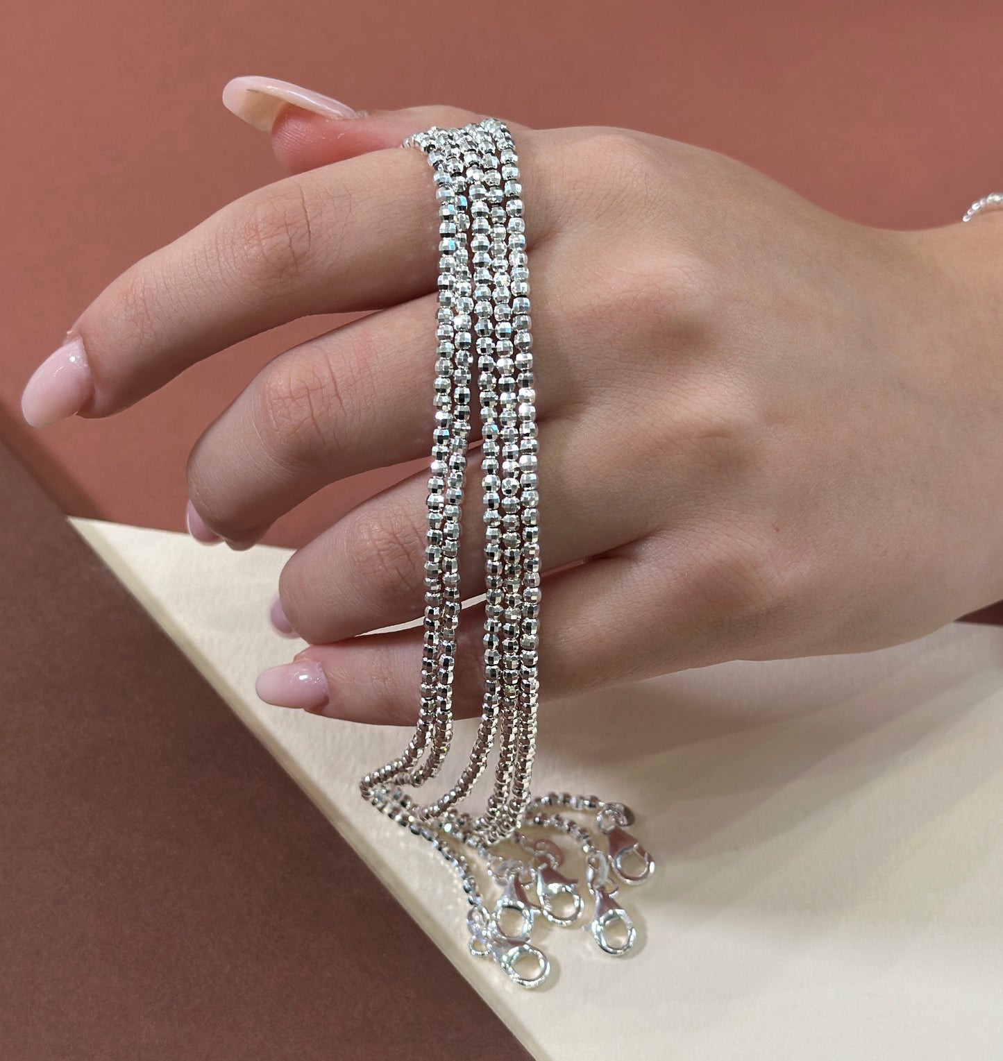 Bracciale Palline Sfaccettate