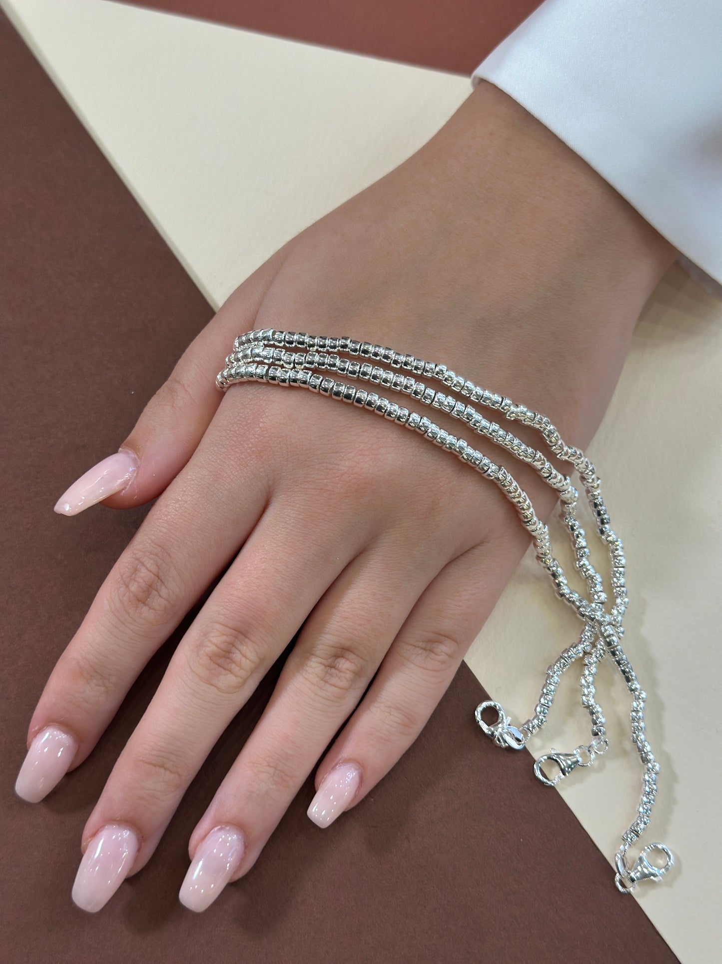 Bracciale Rondelle Liscie