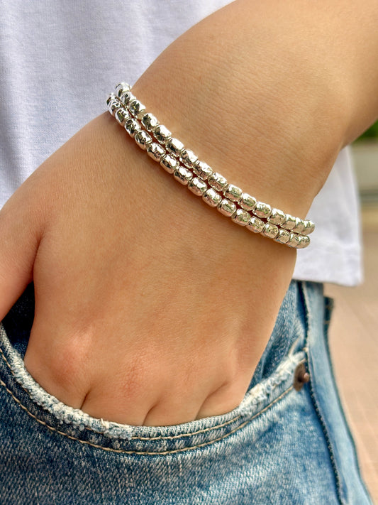 Bracciale Tubo Martellato