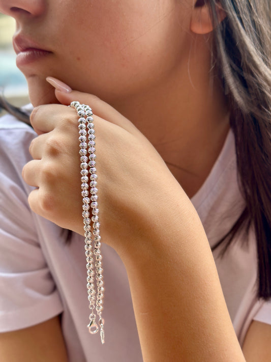 Bracciale Sfere Rigate