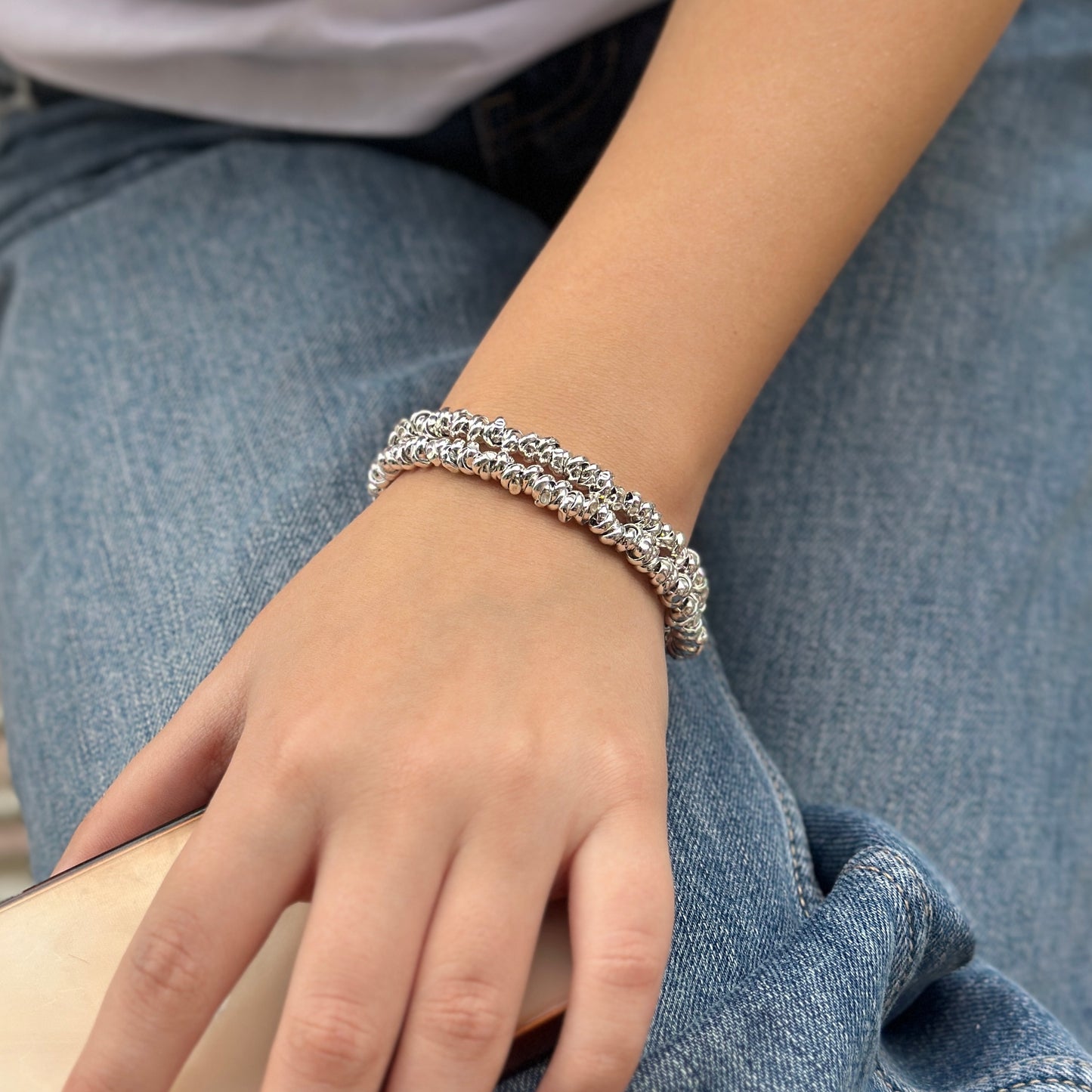 Bracciale Doppia Maglia Max