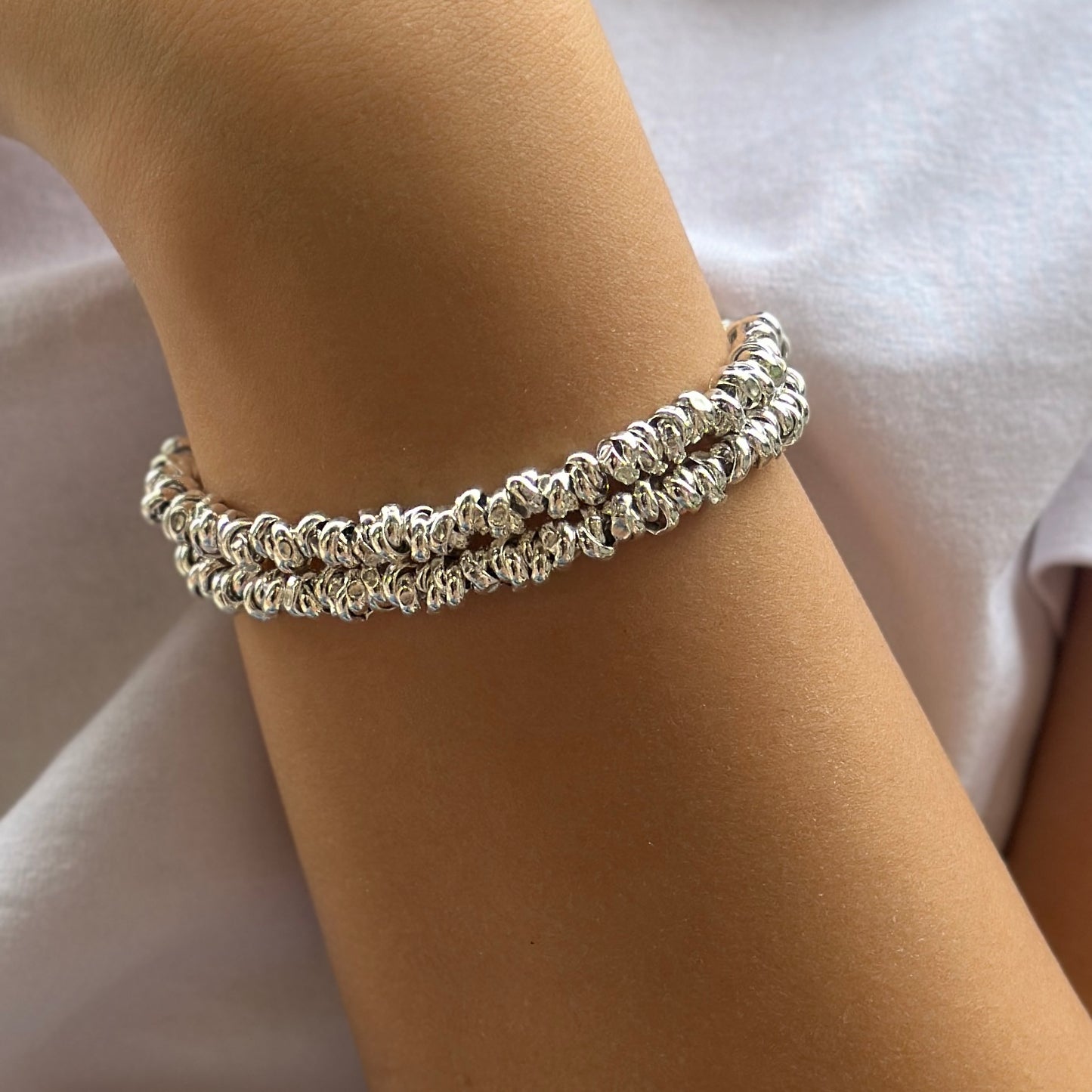 Bracciale Doppia Maglia Max