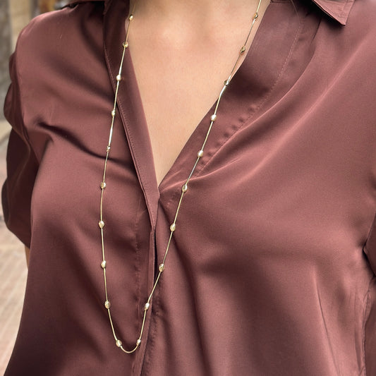 Collana con Pepite Lisce
