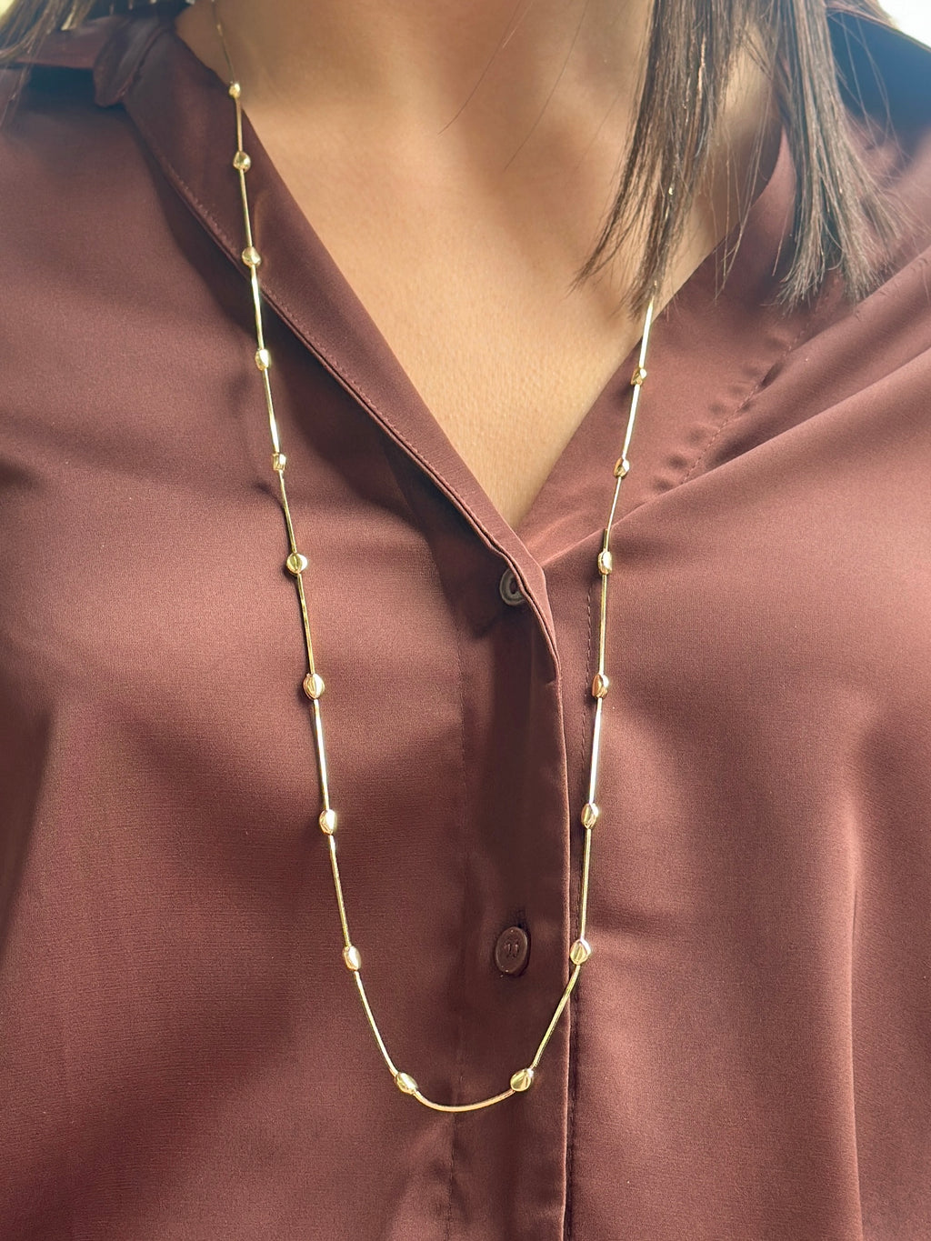 Collana con Pepite Lisce