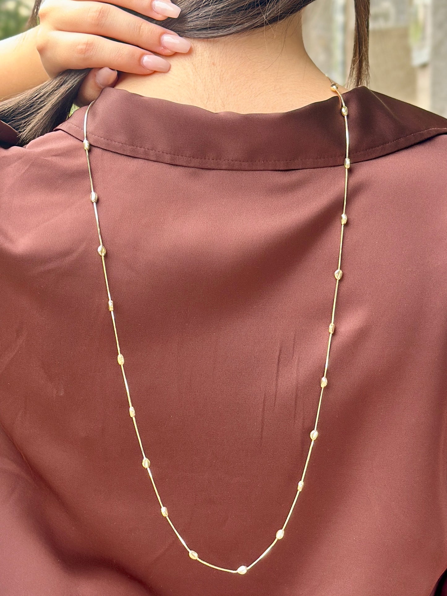 Collana con Pepite Lisce
