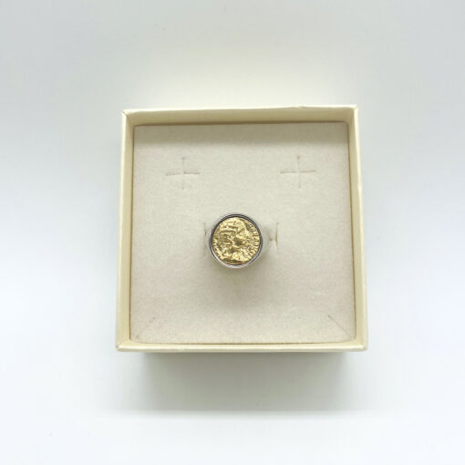 Anello chevalier moneta piccolo