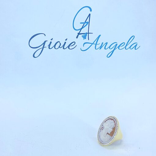 anello ovale cammeo