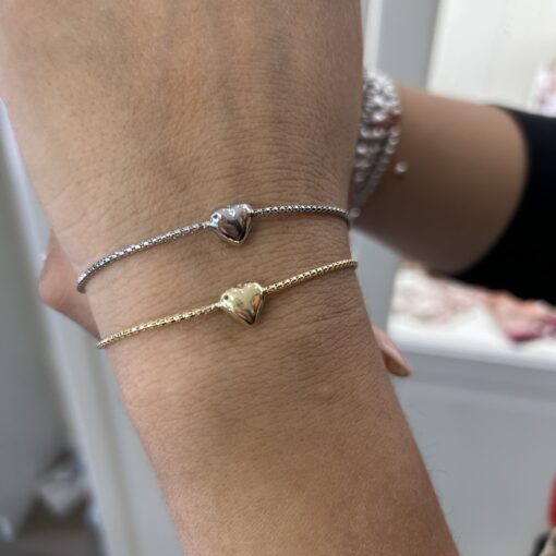 Bracciale cuore centrale